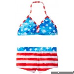 Jantzen Big Girls'  Americana Bikini Swimsuit Blue Red White B00JGM7W8G